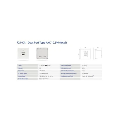 Napájací modul USB A USB C